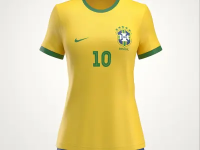 Women Soccer Uniform 3D model
