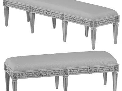 eloquence queen anais bench 3D model