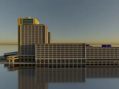 Simon Bolivar Center 3D model