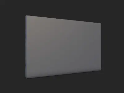 Vine Overgrown Stone Wall Mesh 3D model