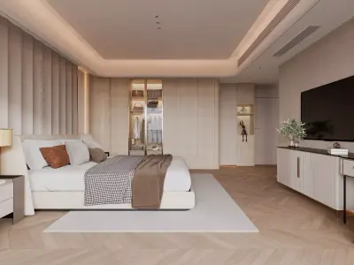 Master bedroom 3D model 3D model