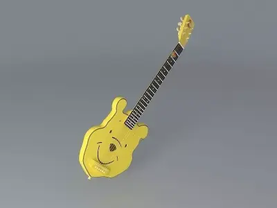 Winnie the Pooh acoustic guitar Free 3D model