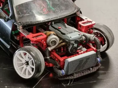 10th scale RC Drift Car Ford Barra Engine for Rhinomax II 3D print model