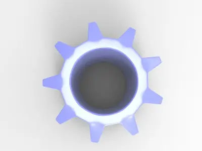 Set Candle Holder Low-poly 3D model