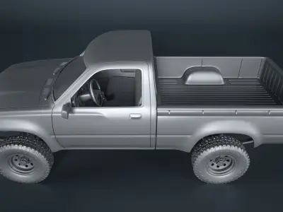 Toyota Hilux Pickup Truck - detailed model  3D model