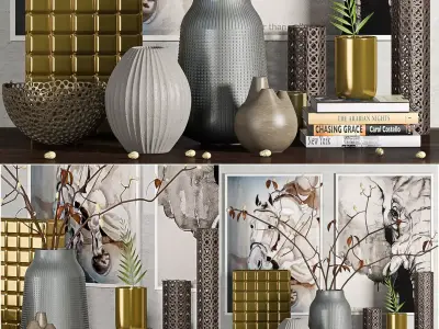 Decorative set-07 3D model purchase