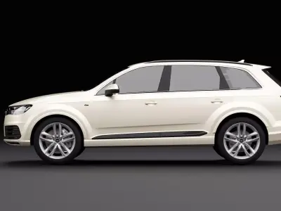 Audi Q7 Tfsi e Champagne 3D model