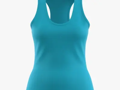 Classic Women Sport Top Women Workout Tank Top 3D model