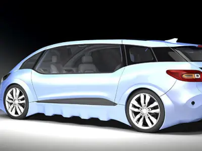 DOSCH 3D - Car Details - Autonomous Car 3D model