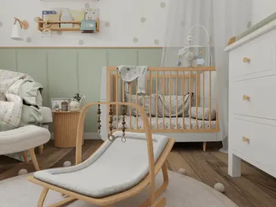 Baby Room 4 Blender Scene 3D model