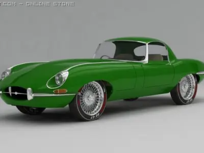 Jaguar Etype 3D model