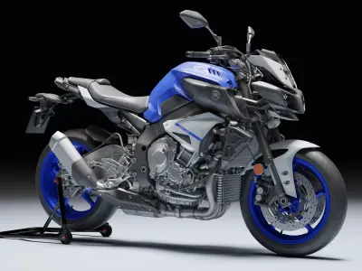 Yamaha MT 10 SP 2020 Low-poly 3D model