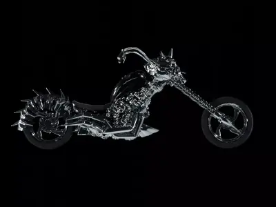 Ghost Rider Motorcycle or Motorbike 3D Model 3D model