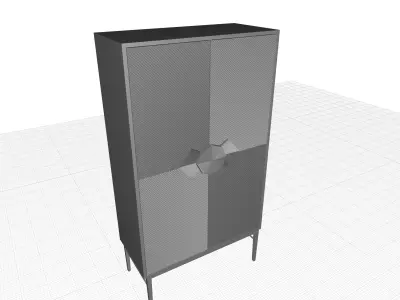 Galapagos Bar Cabinet 3D model