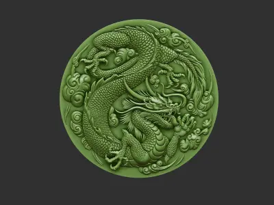 Dragon chinese 3D print model
