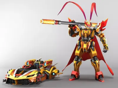 Wukong Transformer 3D Model 3D model