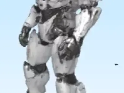 Cybernetic Elite Exo Soldier 3D Character Model 3D print model