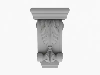 Scroll Corbel 57 - 3D Printable 3D model