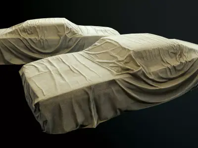 Car Cover e Low-poly 3D model