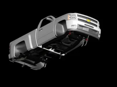 chevrolet silverado 2012 Low-poly 3D model