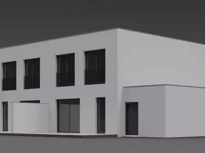 Duplex house 3D model purchase