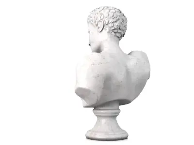 Classic male bust 3D model