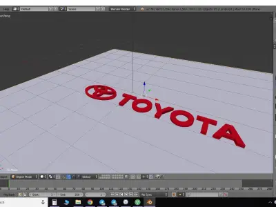 Toyota logo 3D print model