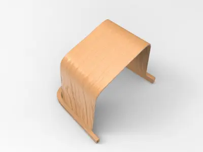 Zoe Stool Low-poly 3D model