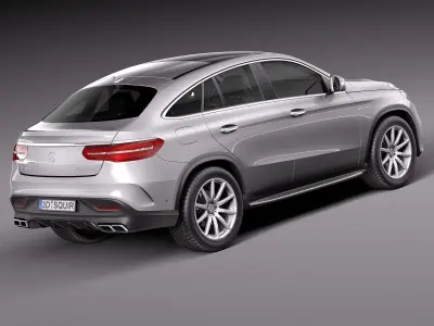 Mercedes-Benz GLE63 AMG Coupe 2016 3D model