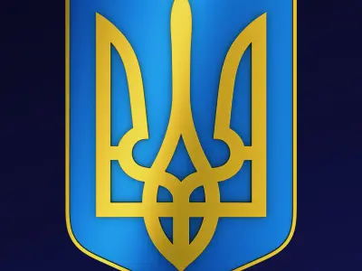 Ukraine State Emblem M 4 3D model