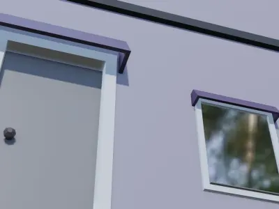 Low Poly Building Low-poly 3D model