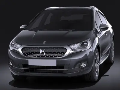 Citroen DS4 2016 VRAY 3D model