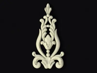 Central decor ornament for furniture 3D model 125