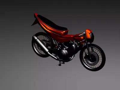 satria fu Low-poly 3D model