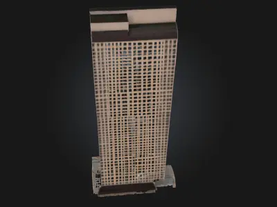 Skyward Ascent Soaring Tower Structure 3D model
