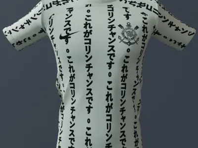 Uniforme de Futebol Paulista - Jersey Brazilian Soccer 3D model