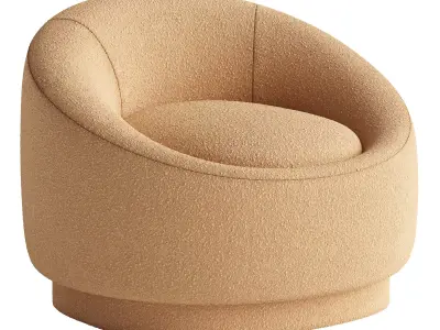 Armchair Low-poly 3D model