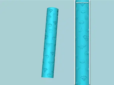 Texture Roll 79 DC Negative - Fondant Decoration Maker 3D print model