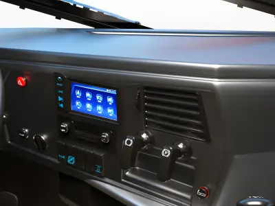 faw truck with interor 3D model