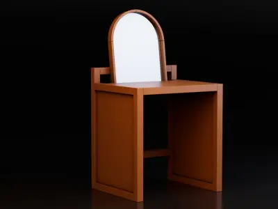 Dressing Table Free low-poly 3D model