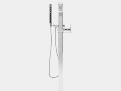 Floor mount bathtub faucet 3D model