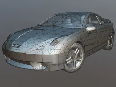 2000 Toyota Celica GT Low-poly 3D model