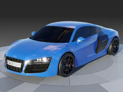 2008 Audi R8 V10 3D model