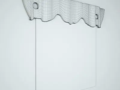 Old Thai Wagon Panel Mirror 3D model