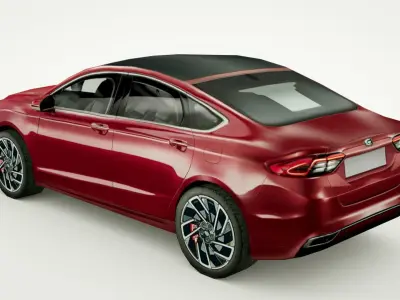 Generic Sedan v19 Low-poly 3D model