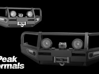 ARB Deluxe LandCrusier Bullbar Low-poly 3D model