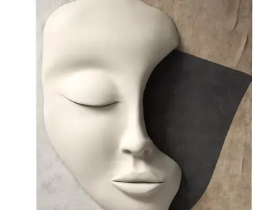 Decorative panel face 4 3D model