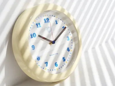 Romane creamy wall clock 3D model