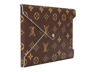 Louis Vuitton Kirigami Pochette wallet bag 3D Model Free low-poly 3D model