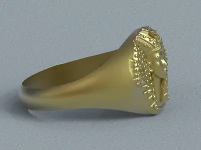 Egypt Pharaoh Ring Free 3D print model